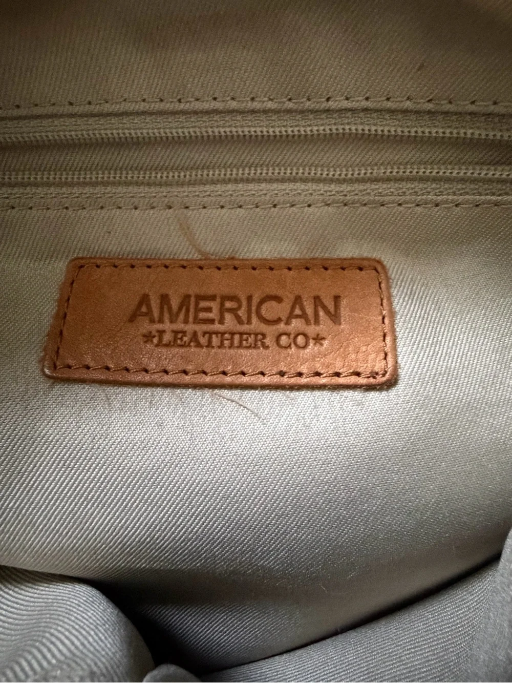 American Leather Co. Lenox Triple Entry Leather Satchel
